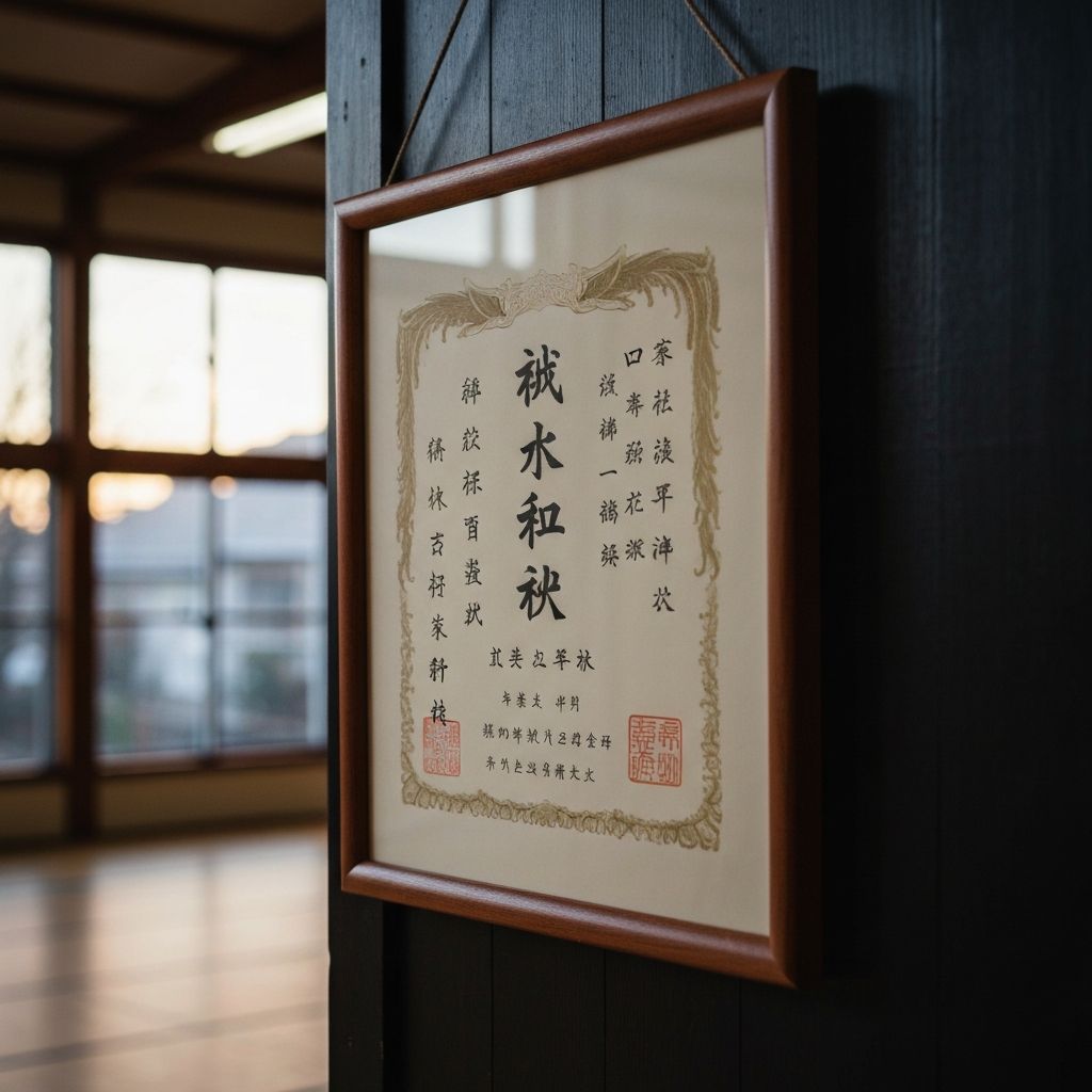 GM Kenji Yamamoto Certificate